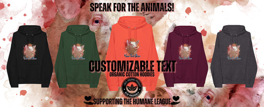 vegan customizable hoodie