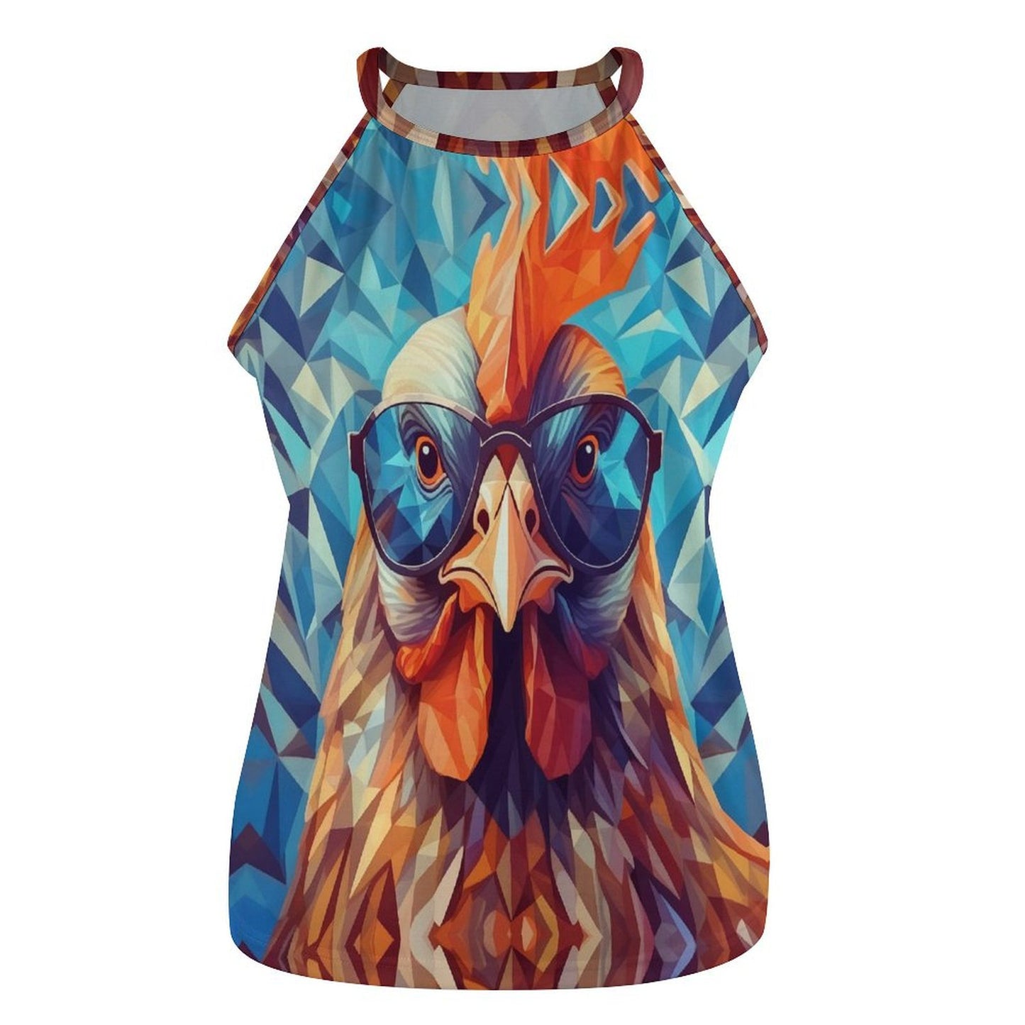 Women's Swaggy Chicken Round Neck Vest Tank