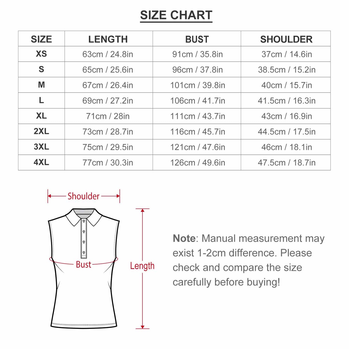 Women's Sleeveless POLO Tank Top