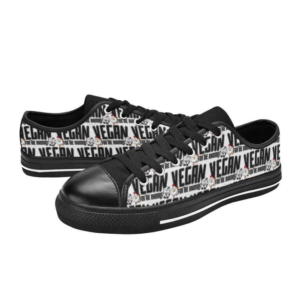 VEGAN For The Animals Low Top Canvas Shoes