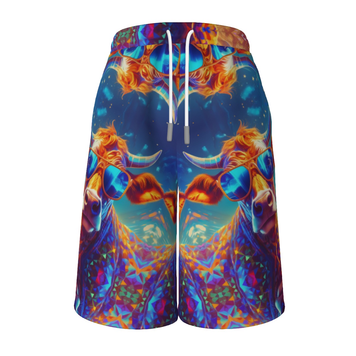 Men's Swaggy Cow Tether Knee Shorts