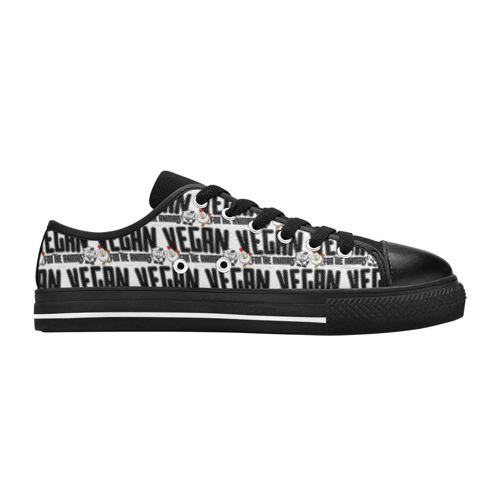 VEGAN For The Animals Low Top Canvas Shoes