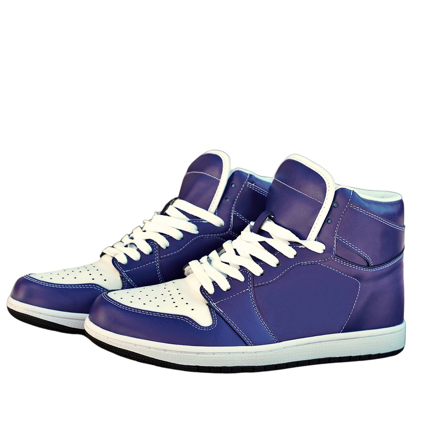 Blue/White VEGAN Retros - Blue Steel-