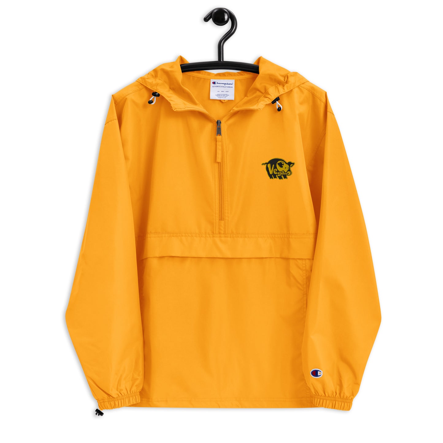 VEGAN Embroidered Champion Packable Jacket