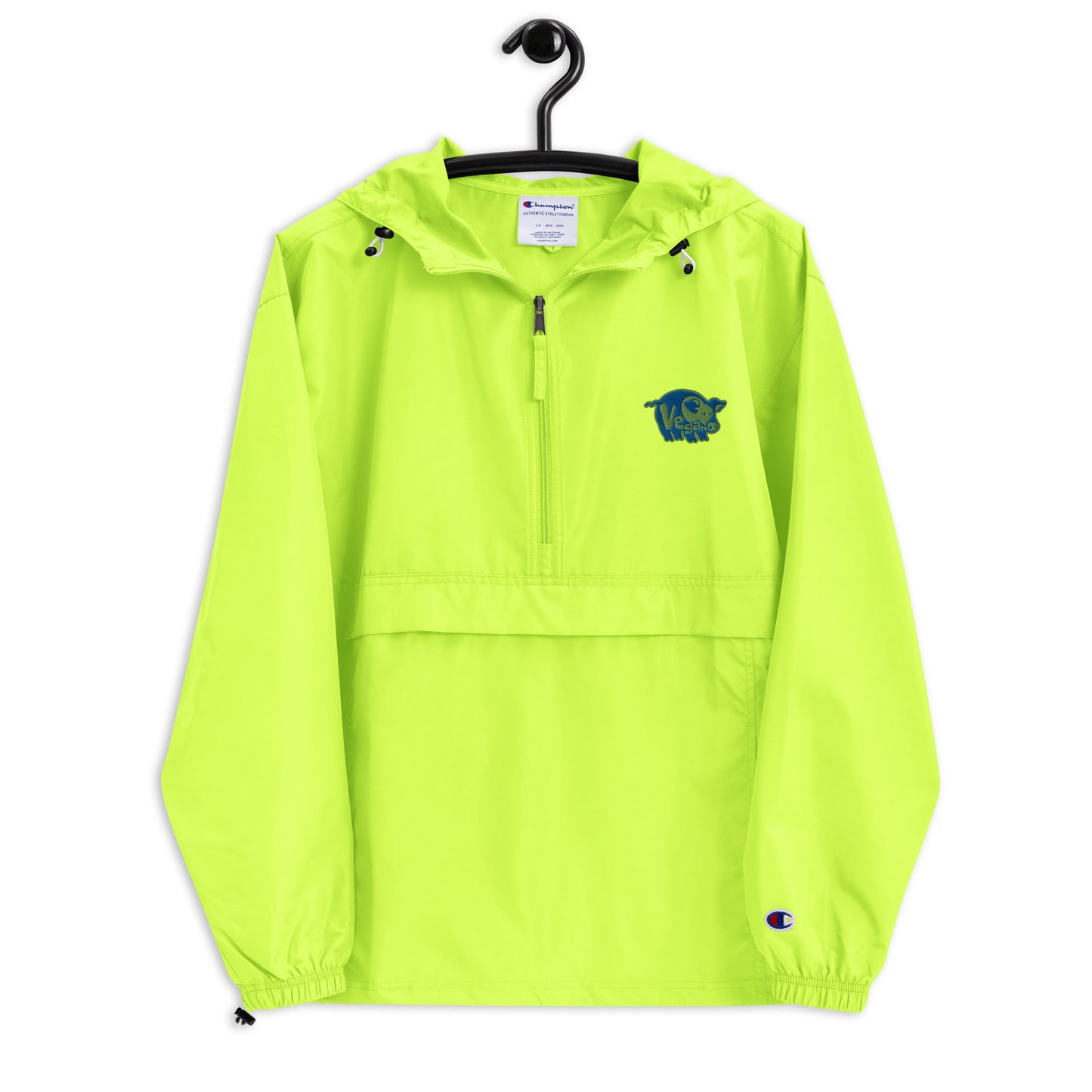 VEGAN Embroidered Champion Packable Jacket