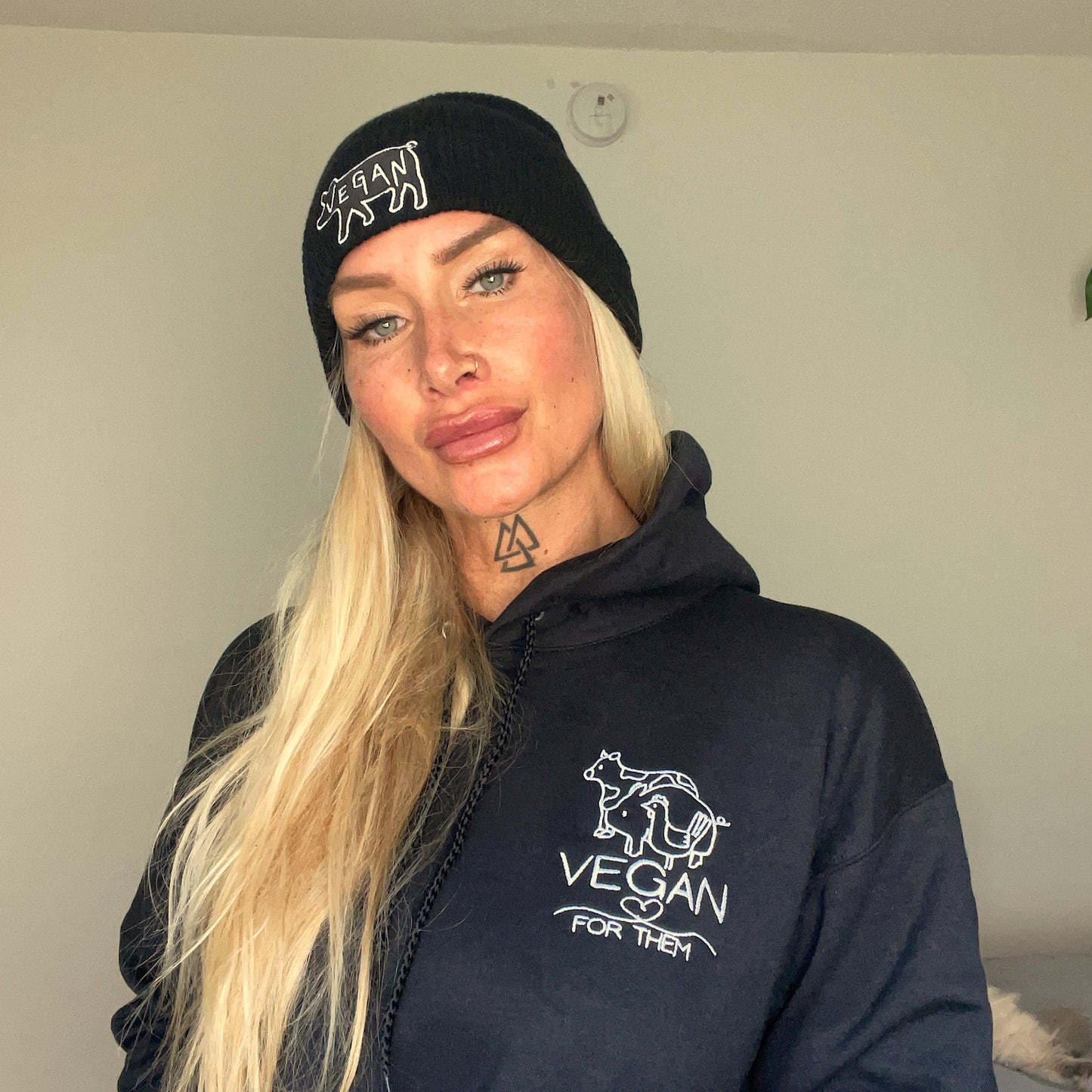 VEGAN For Them Embroidered Unisex Hoodie