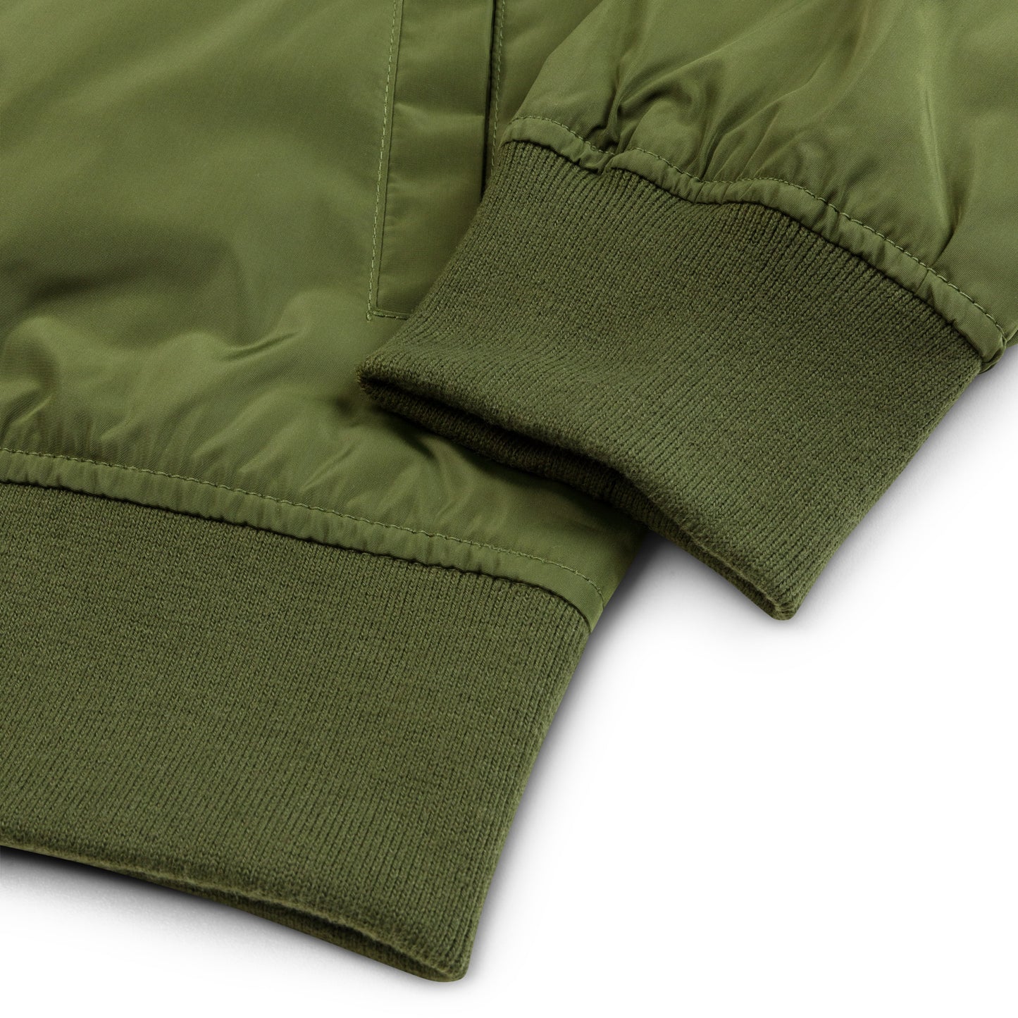 VEGAN FOR THE ANIMALS Premium Embroidered Recycled Bomber Jacket