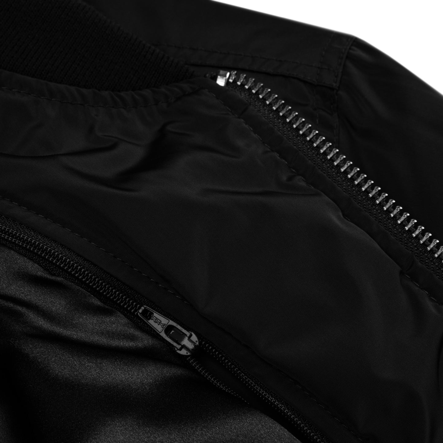 VEGAN FOR THE ANIMALS Premium Embroidered Recycled Bomber Jacket