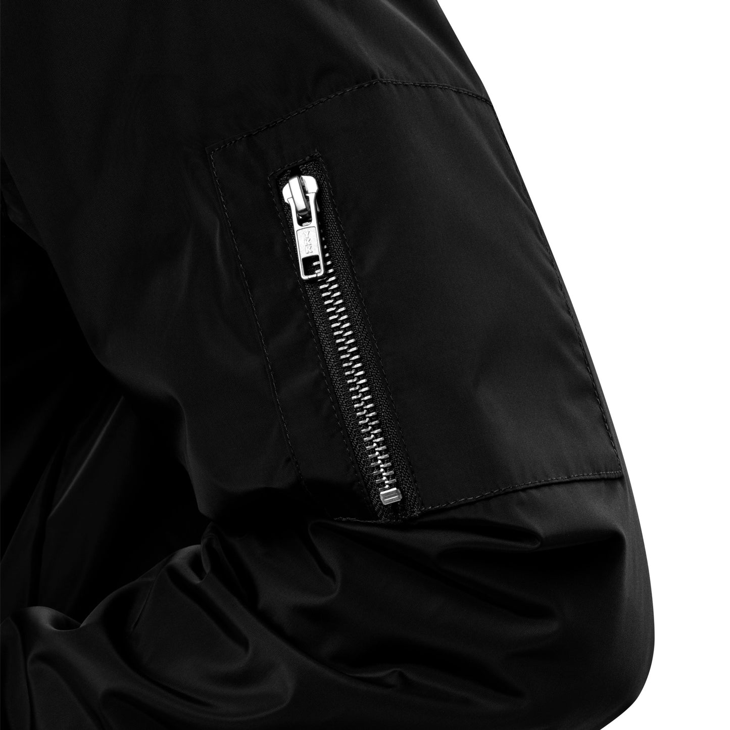 VEGAN FOR THE ANIMALS Premium Embroidered Recycled Bomber Jacket