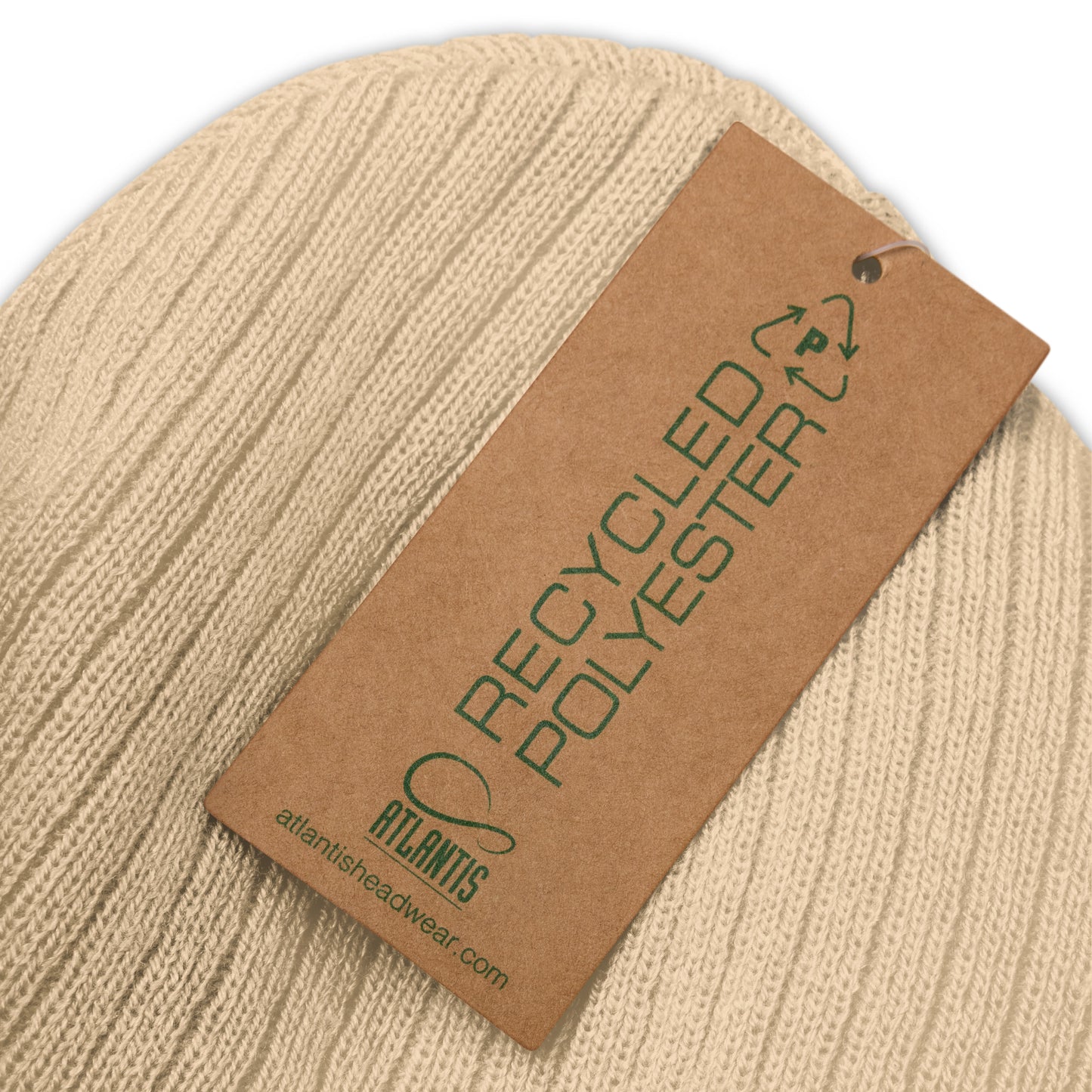 Vegan "Chicken" Embroidered Ribbed knit beanie