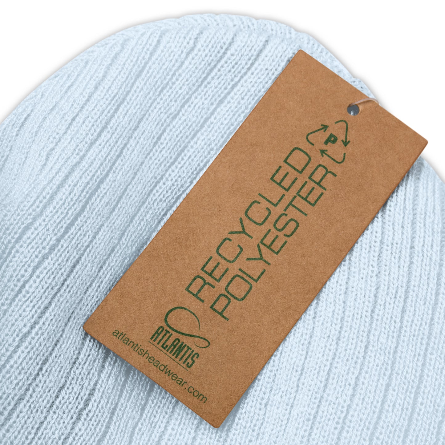 Vegan "Chicken" Embroidered Ribbed knit beanie
