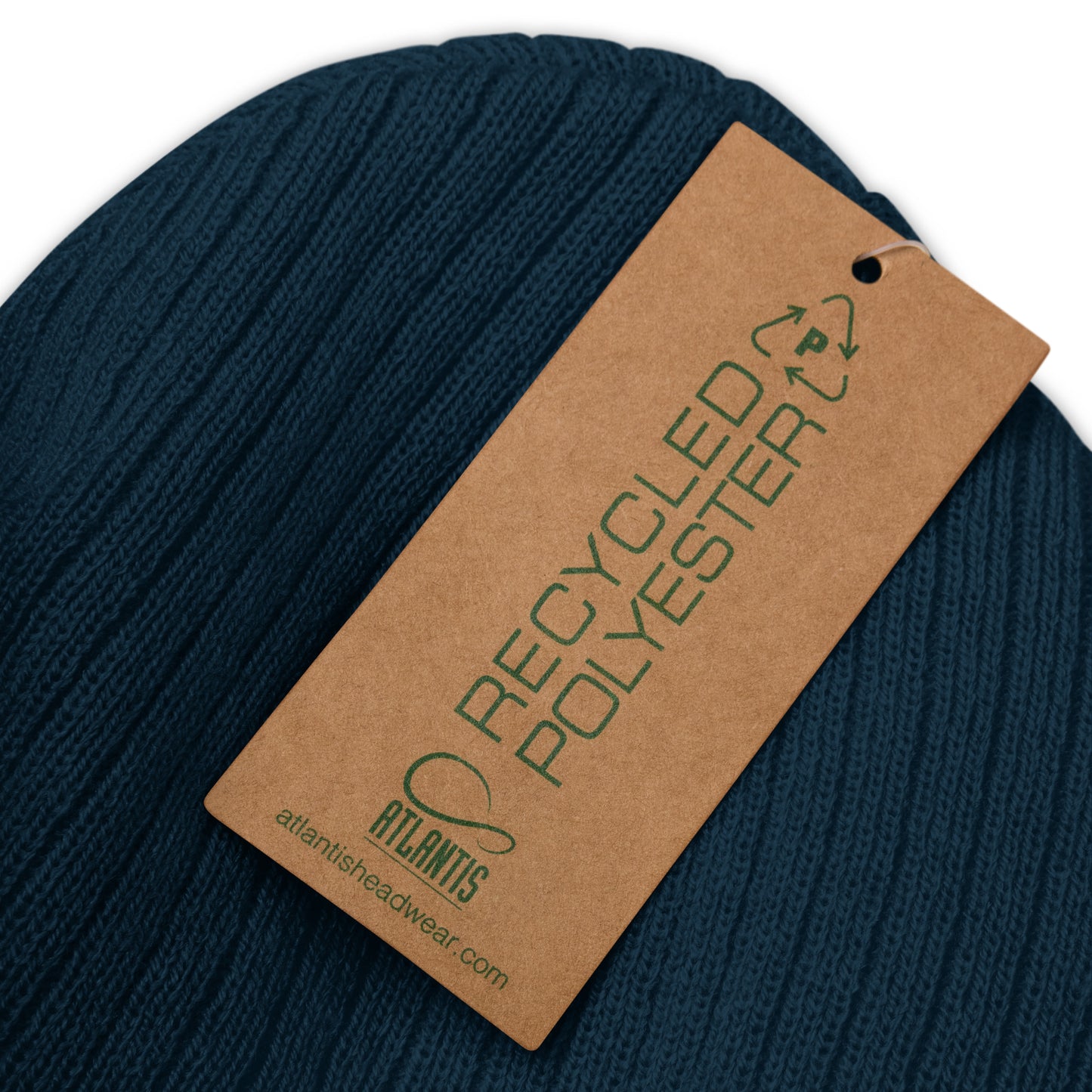 Vegan "Chicken" Embroidered Ribbed knit beanie