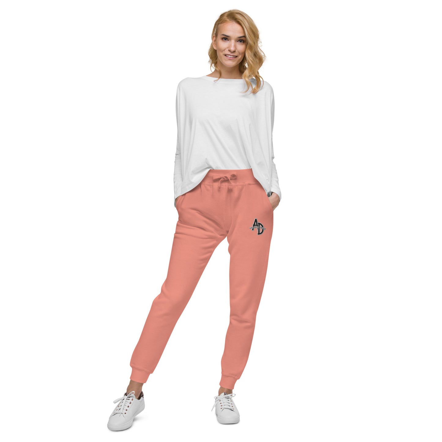 VEGAN " Animal Defender" Embroidered Unisex fleece sweat pants