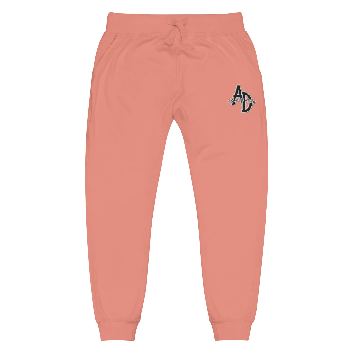 VEGAN " Animal Defender" Embroidered Unisex fleece sweat pants