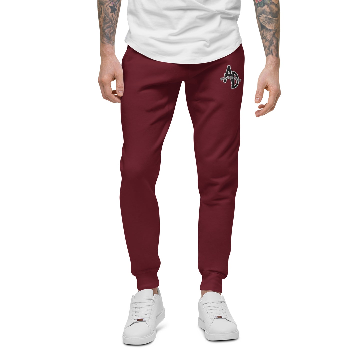 VEGAN " Animal Defender" Embroidered Unisex fleece sweat pants