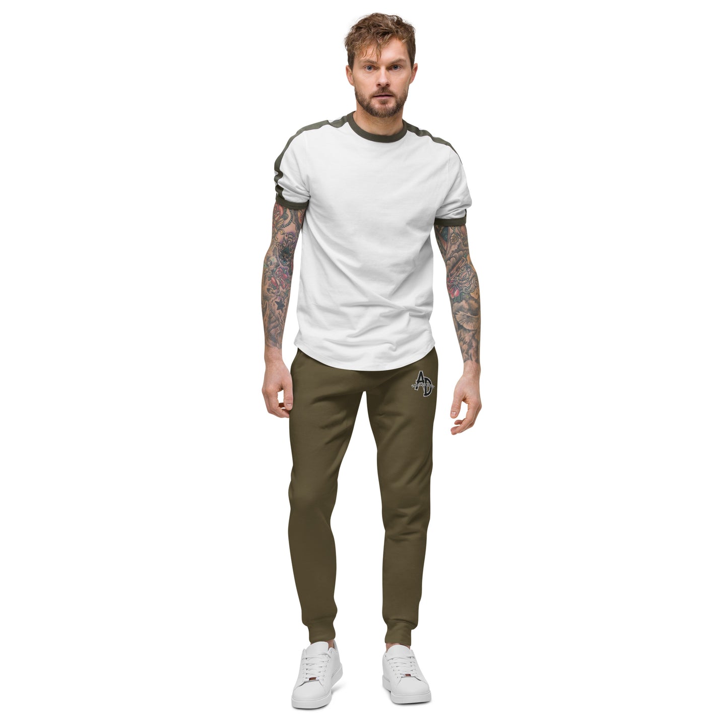 VEGAN " Animal Defender" Embroidered Unisex fleece sweat pants