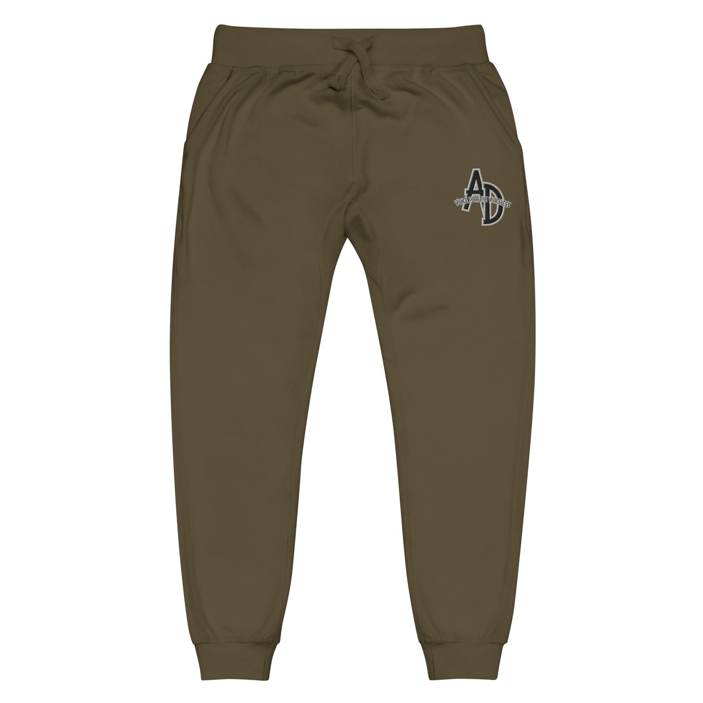 VEGAN " Animal Defender" Embroidered Unisex fleece sweat pants