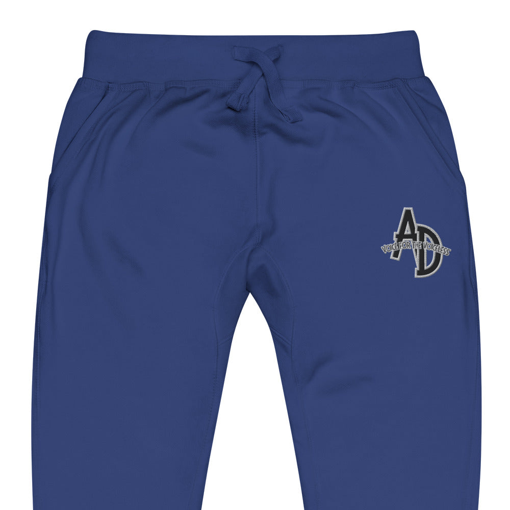 VEGAN " Animal Defender" Embroidered Unisex fleece sweat pants