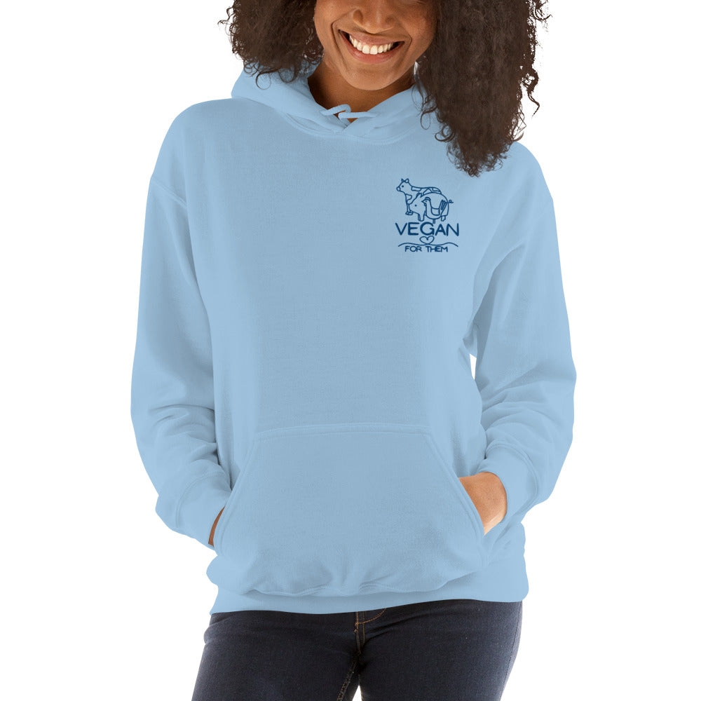 VEGAN For Them Embroidered Unisex Hoodie