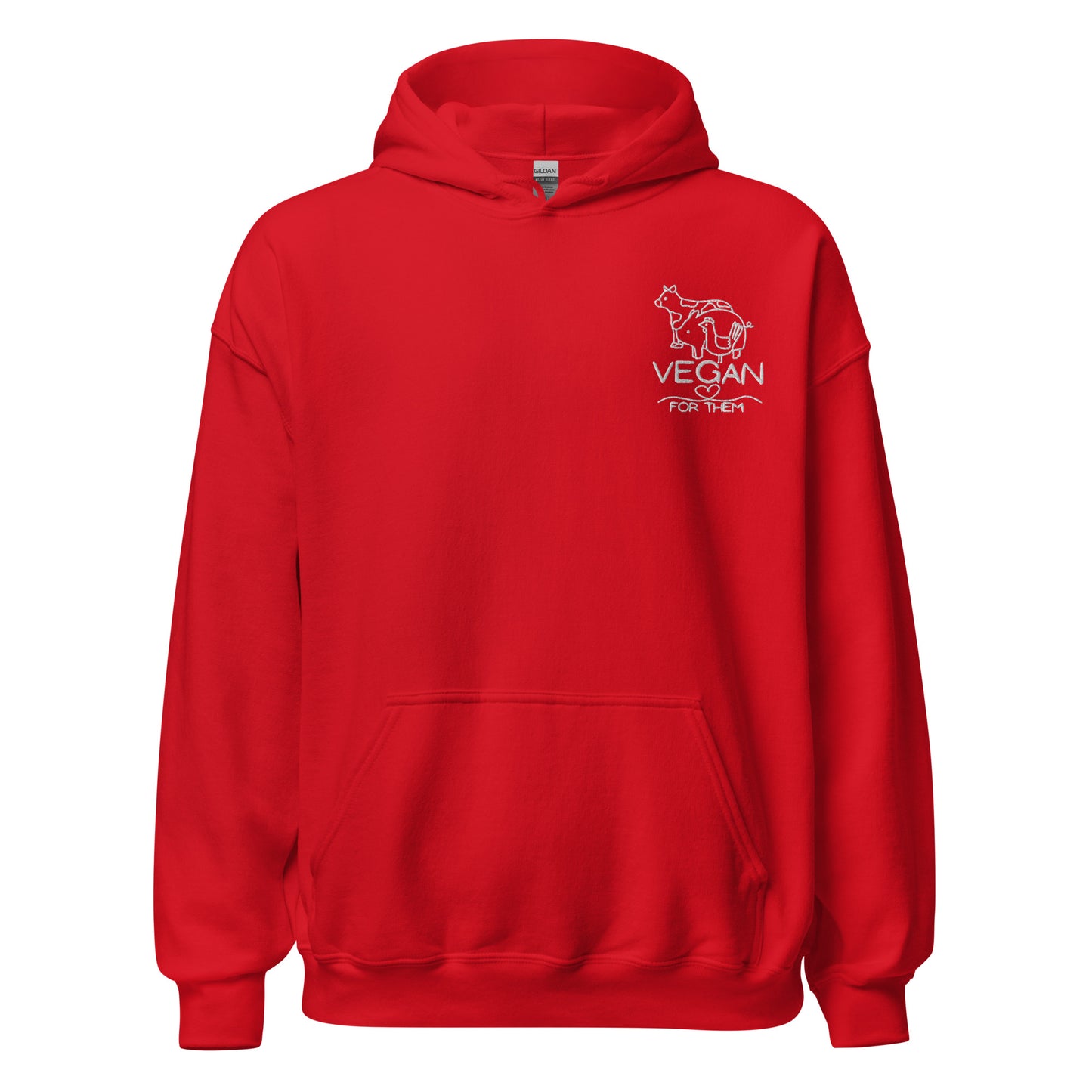 VEGAN For Them Embroidered Unisex Hoodie