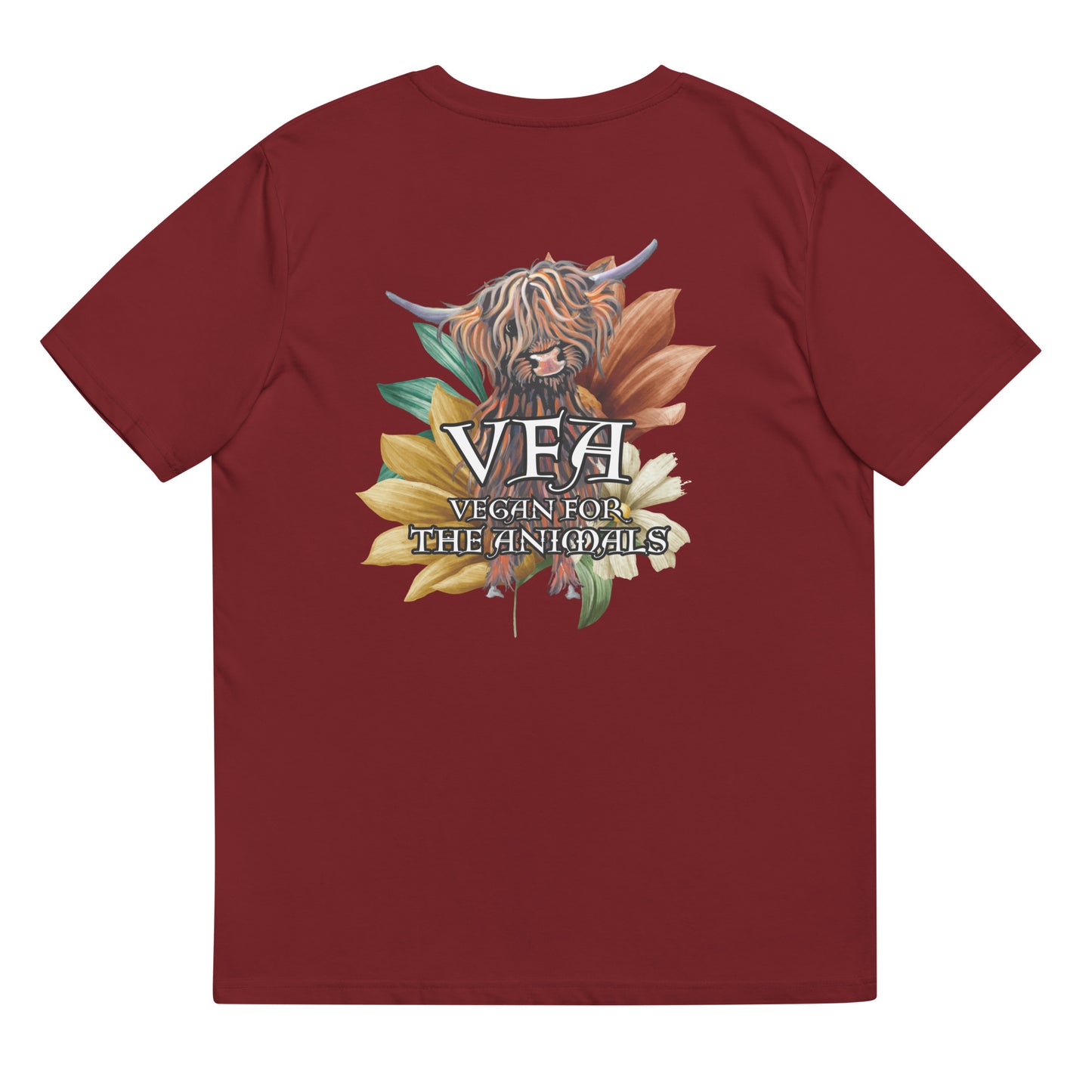 VEGAN For The Animals Unisex organic cotton t-shirt