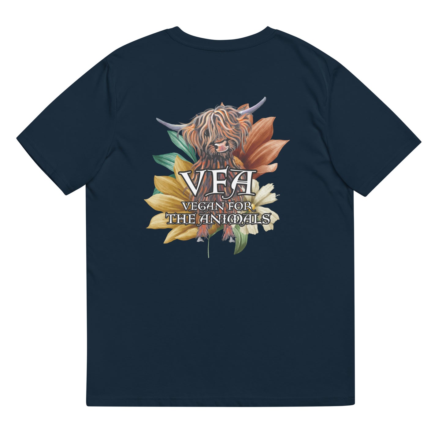 VEGAN For The Animals Unisex organic cotton t-shirt