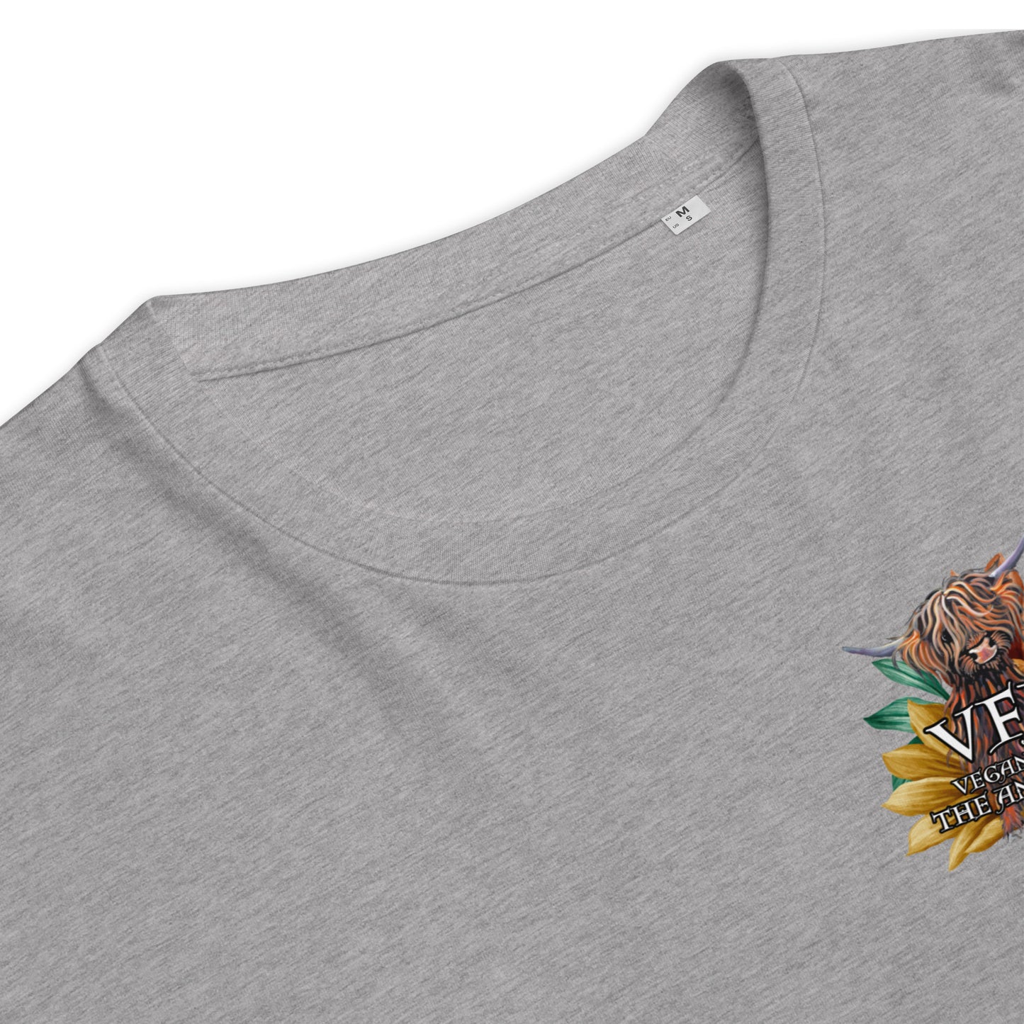 VEGAN For The Animals Unisex organic cotton t-shirt