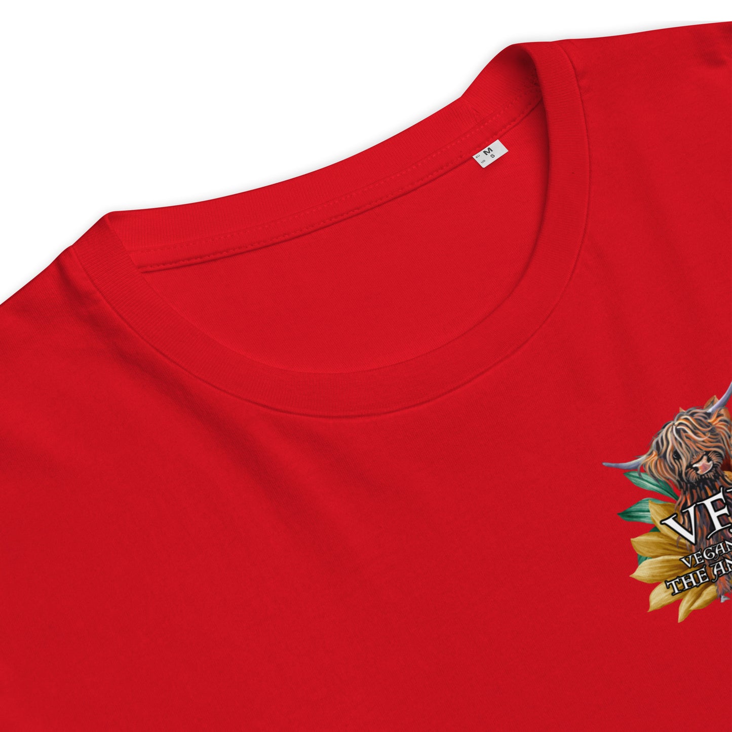 VEGAN For The Animals Unisex organic cotton t-shirt