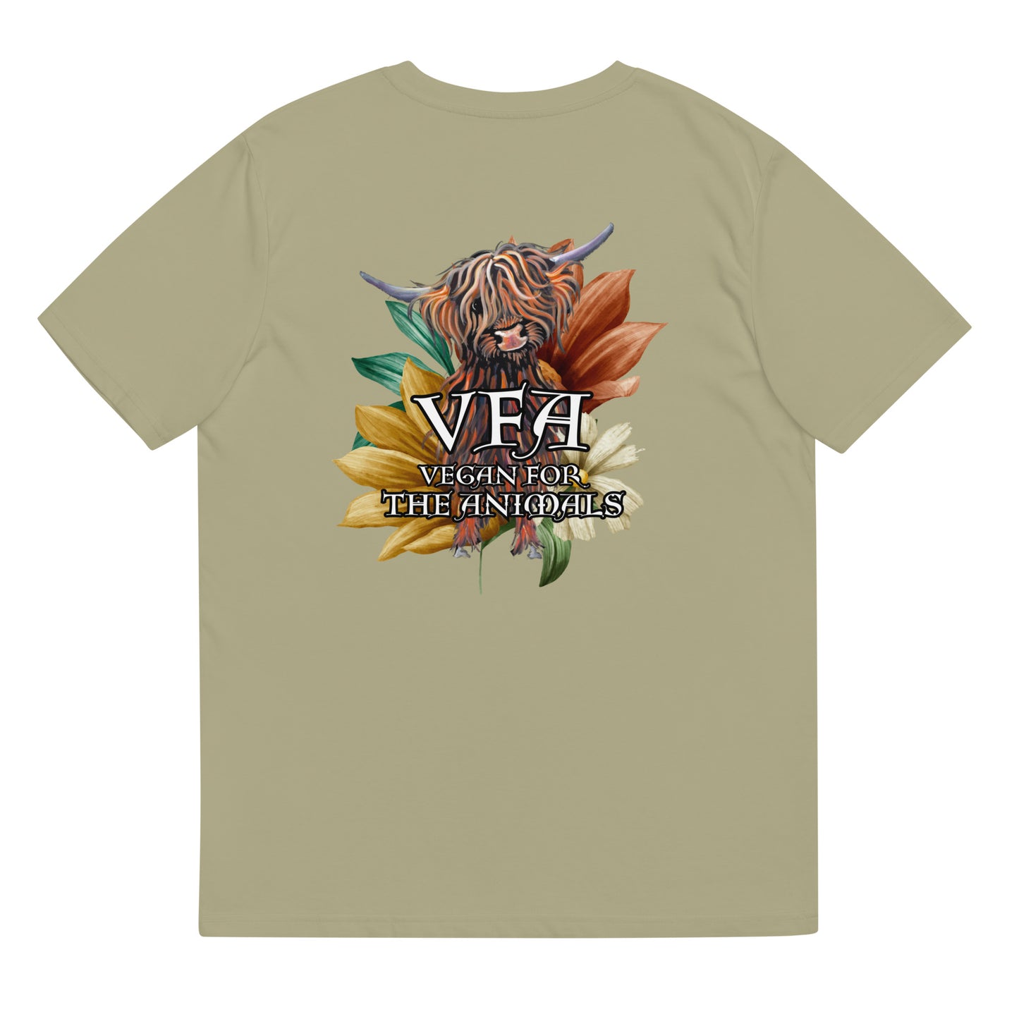 VEGAN For The Animals Unisex organic cotton t-shirt