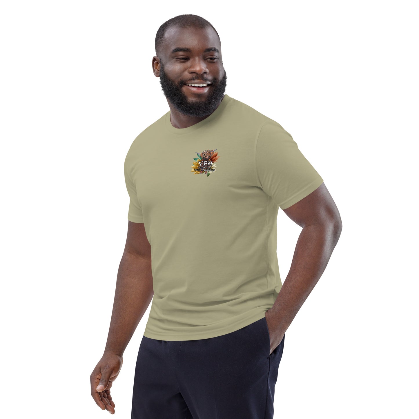 VEGAN For The Animals Unisex organic cotton t-shirt