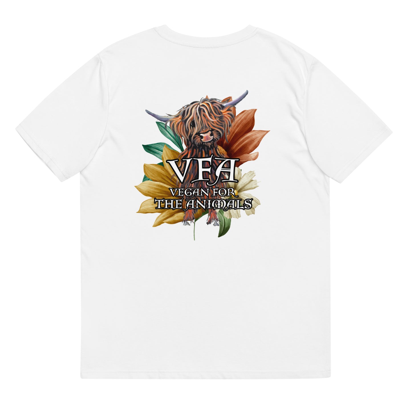 VEGAN For The Animals Unisex organic cotton t-shirt