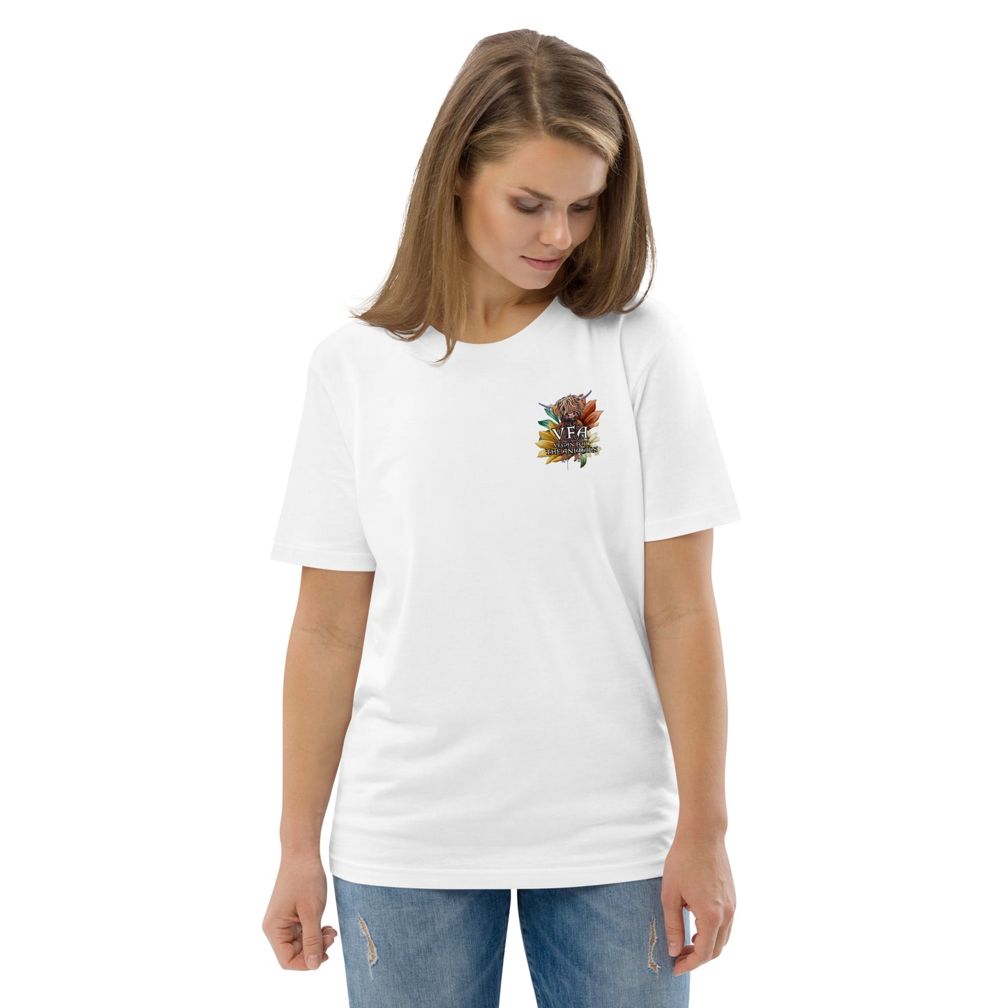 VEGAN For The Animals Unisex organic cotton t-shirt