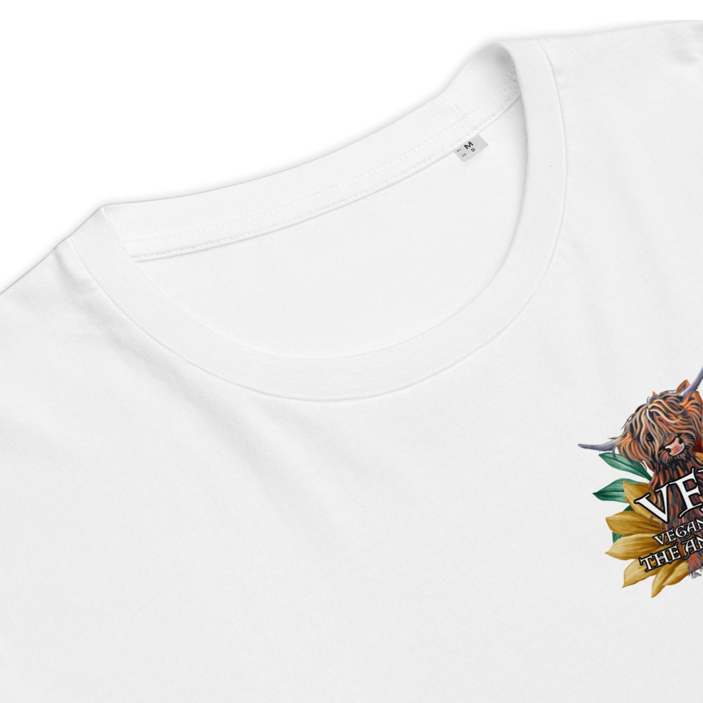 VEGAN For The Animals Unisex organic cotton t-shirt
