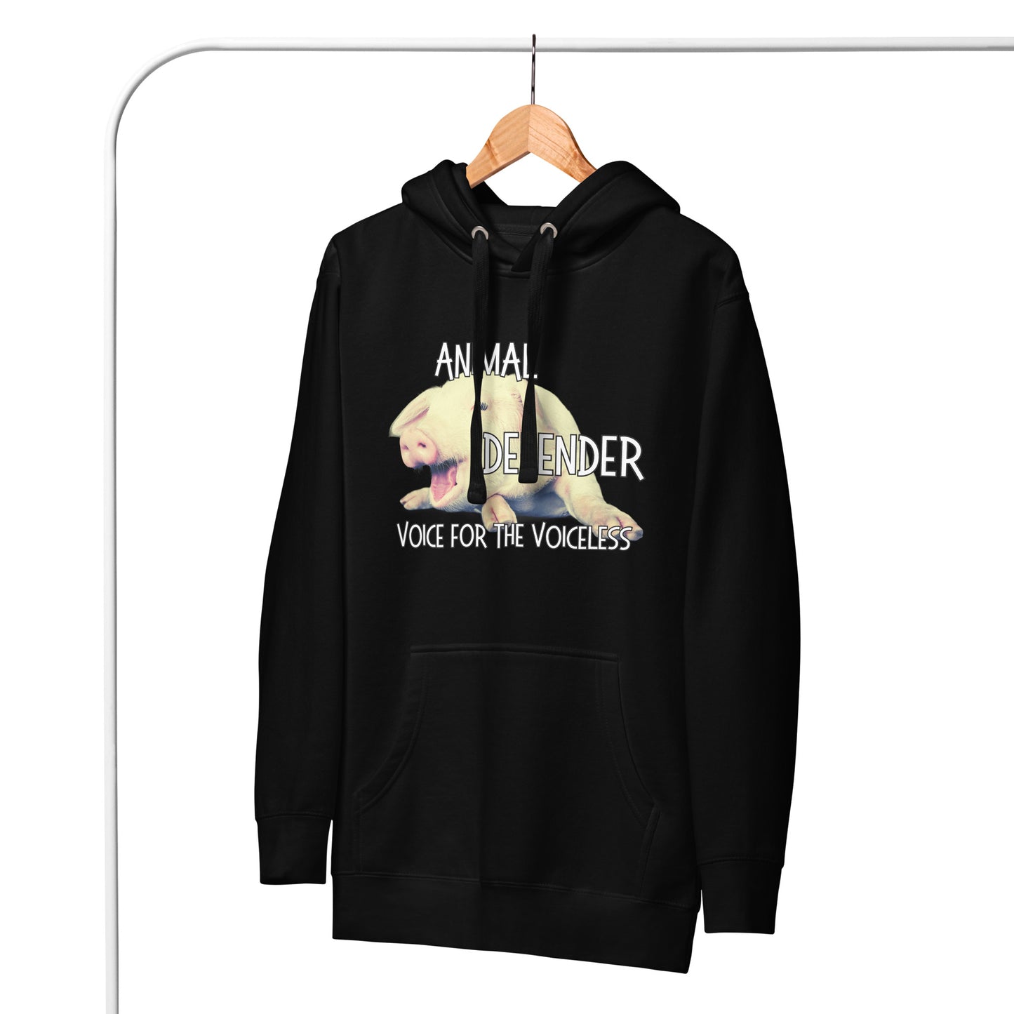 VEGAN " Animal Defender" Unisex Premium Hoodie