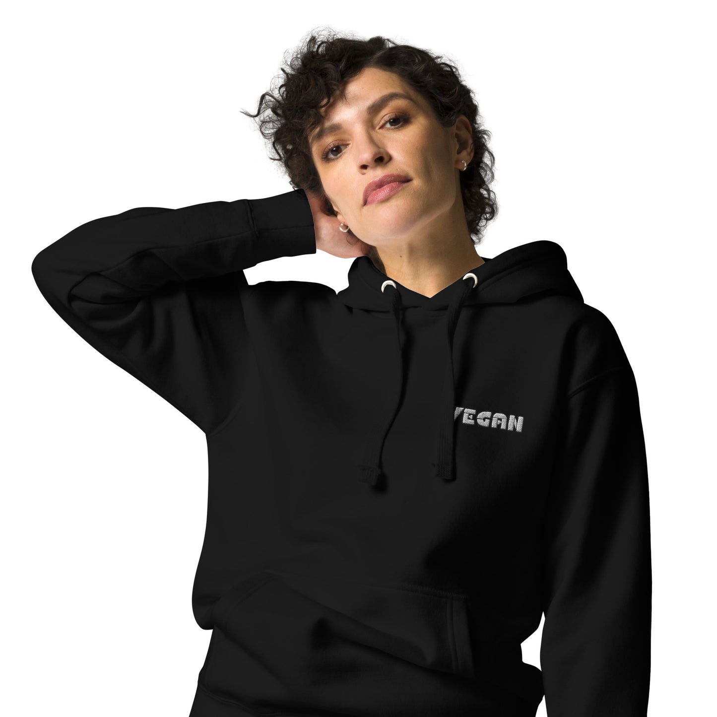 VEGAN " MEat" Embroidered Premium Unisex Hoodie