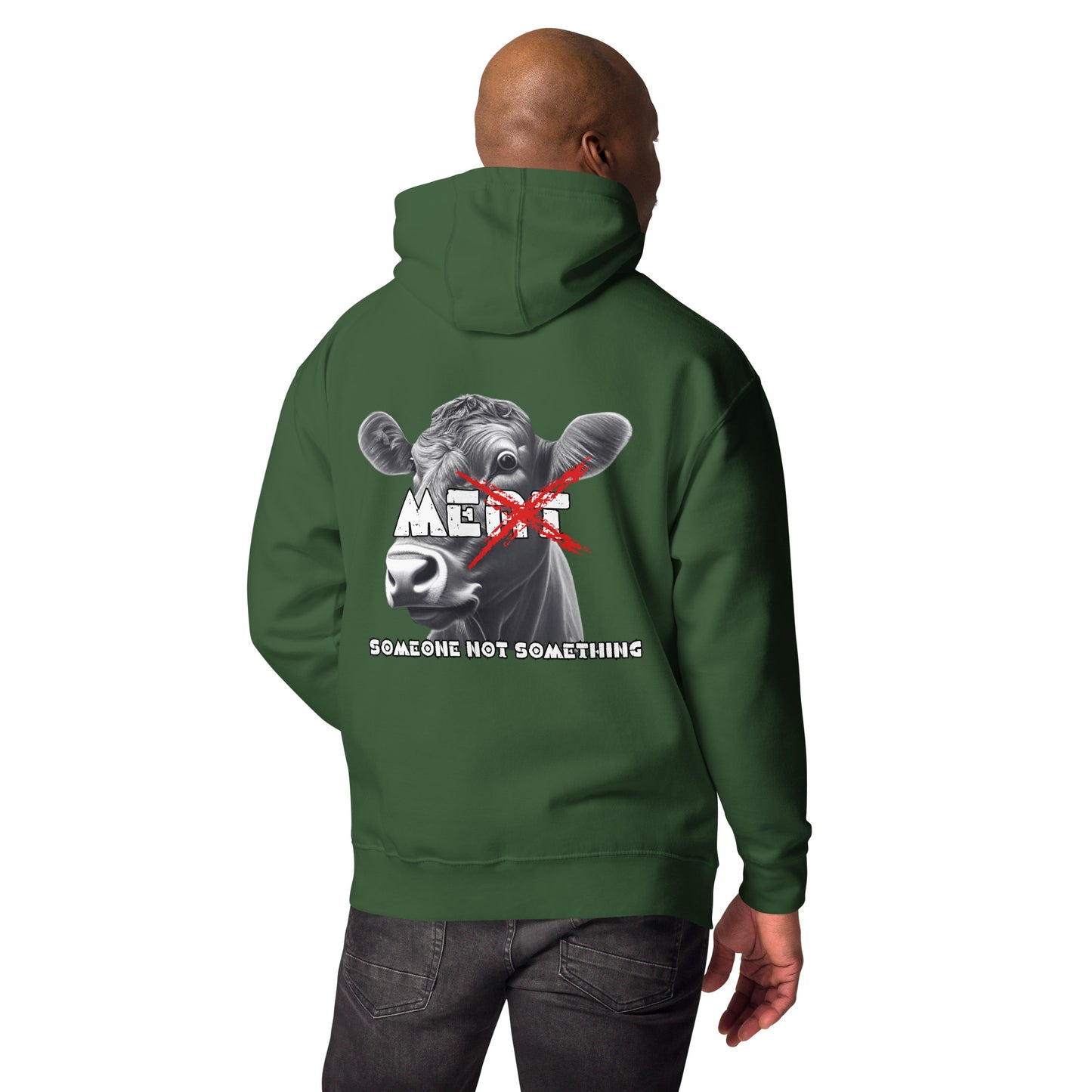VEGAN " MEat" Embroidered Premium Unisex Hoodie