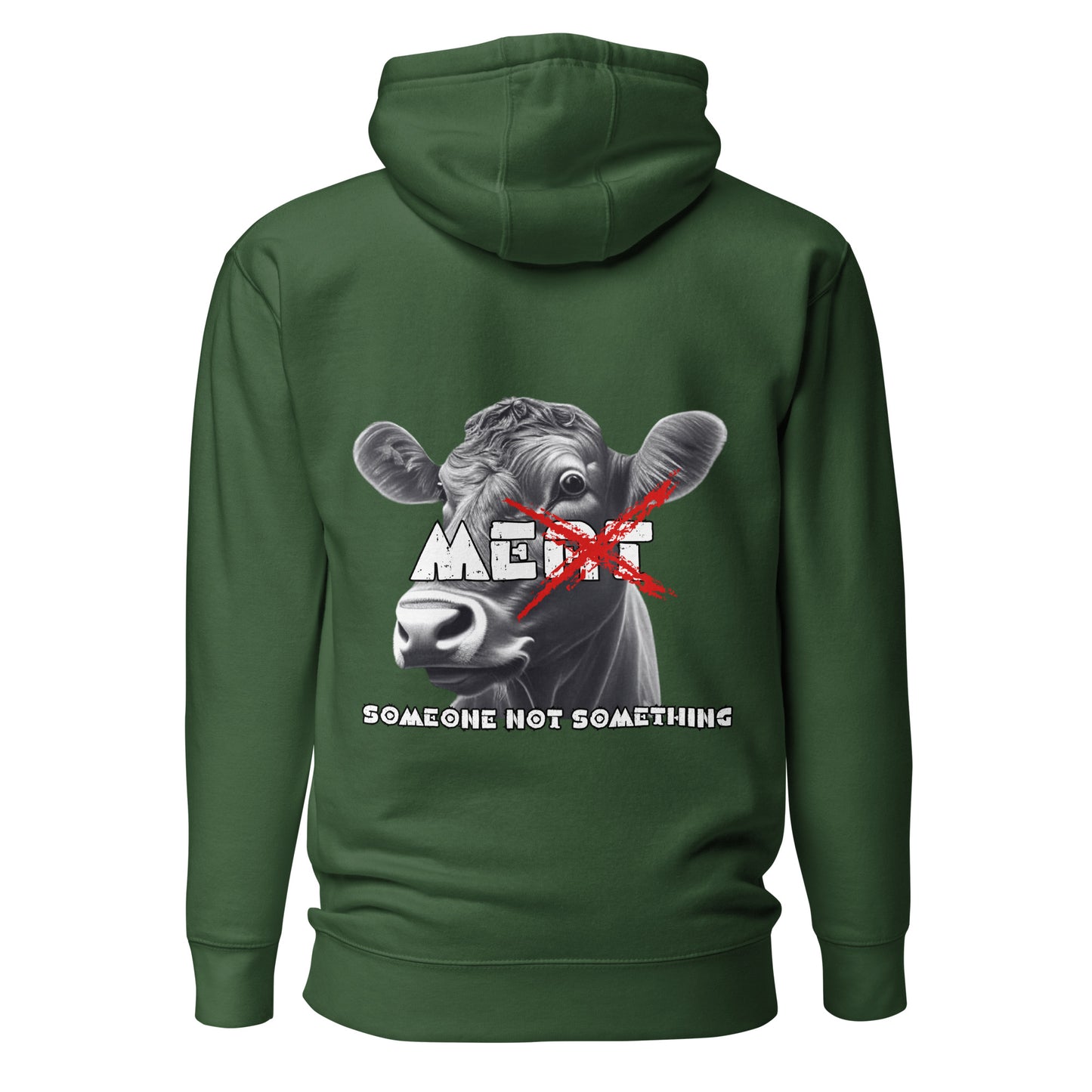 VEGAN " MEat" Embroidered Premium Unisex Hoodie