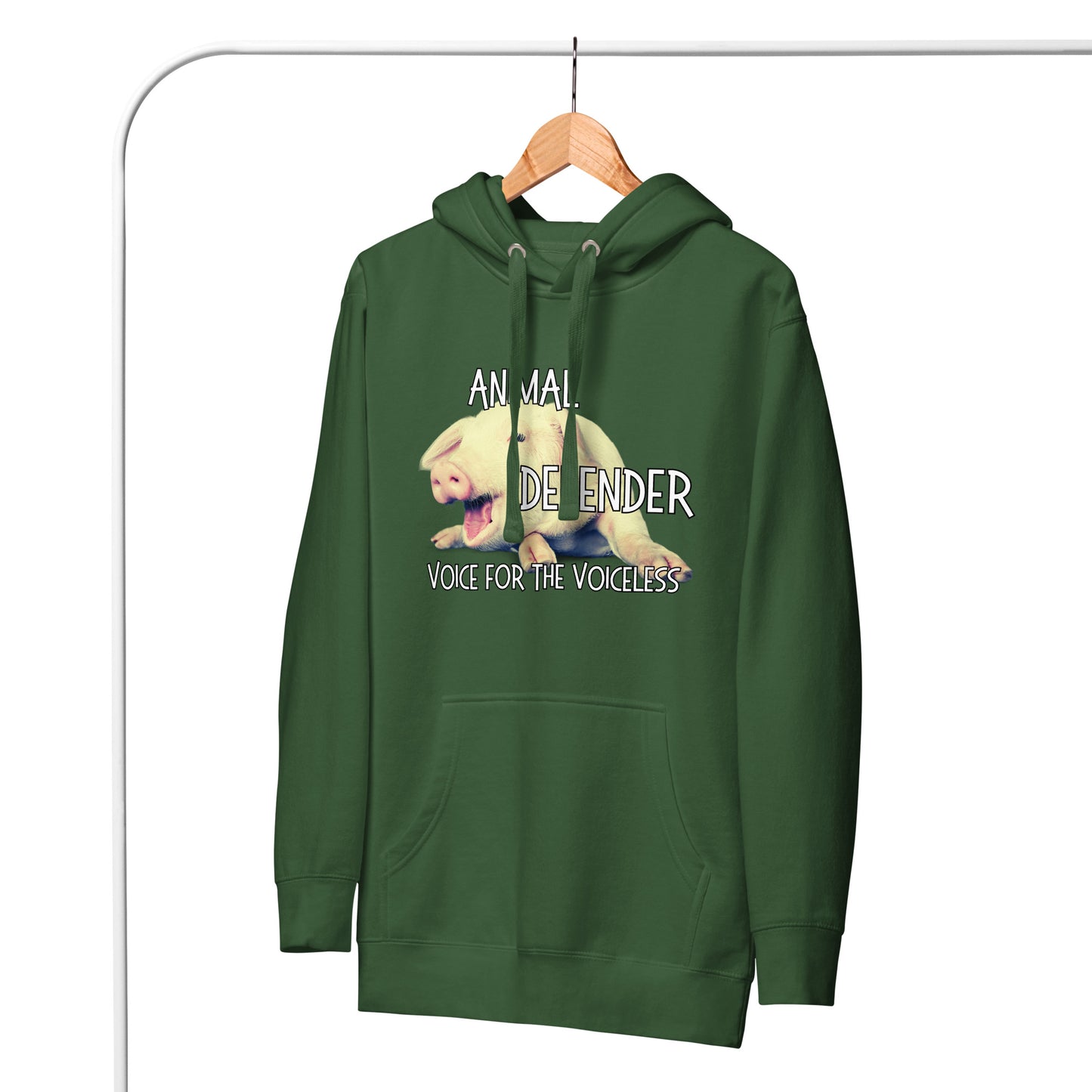 VEGAN " Animal Defender" Unisex Premium Hoodie