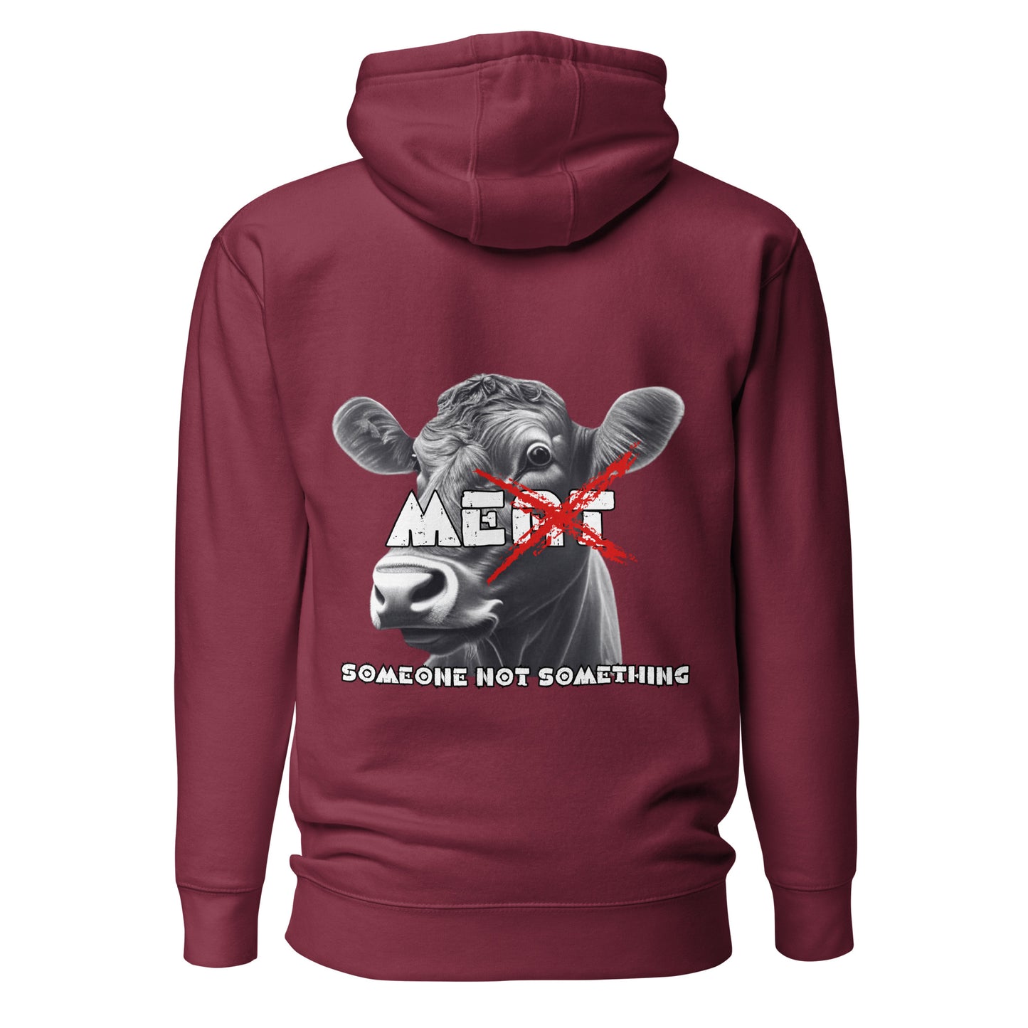 VEGAN " MEat" Embroidered Premium Unisex Hoodie