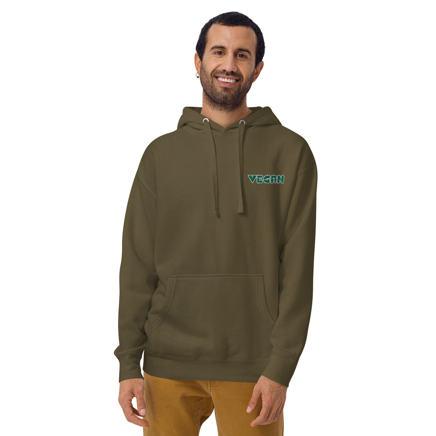VEGAN " MEat" Embroidered Premium Unisex Hoodie
