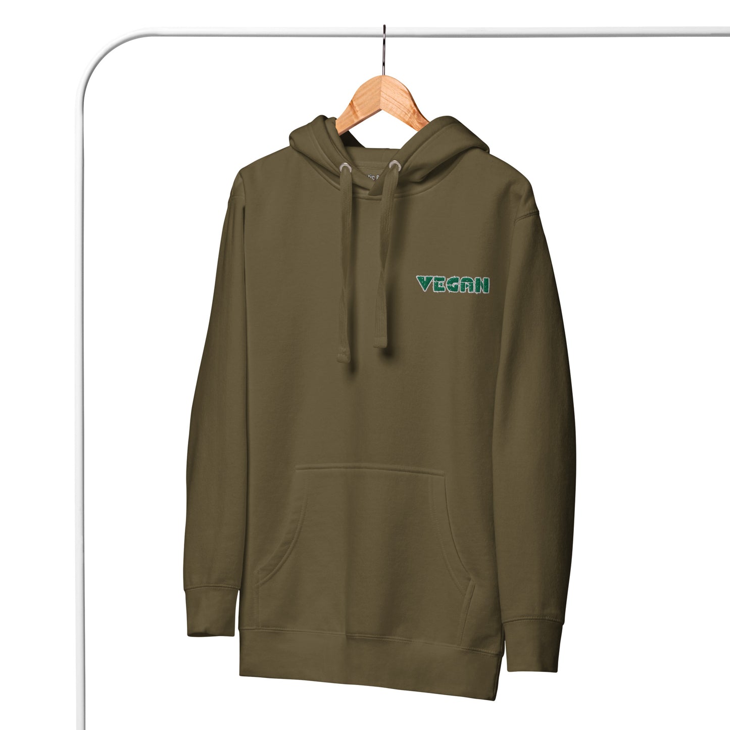 VEGAN " MEat" Embroidered Premium Unisex Hoodie