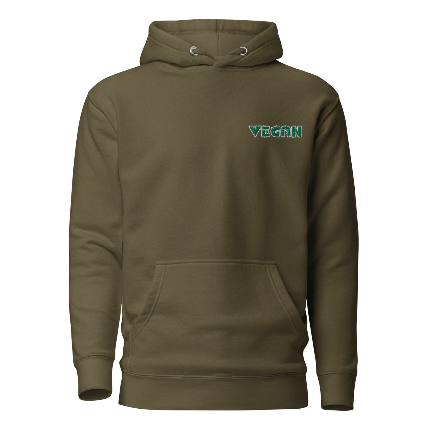 VEGAN " MEat" Embroidered Premium Unisex Hoodie