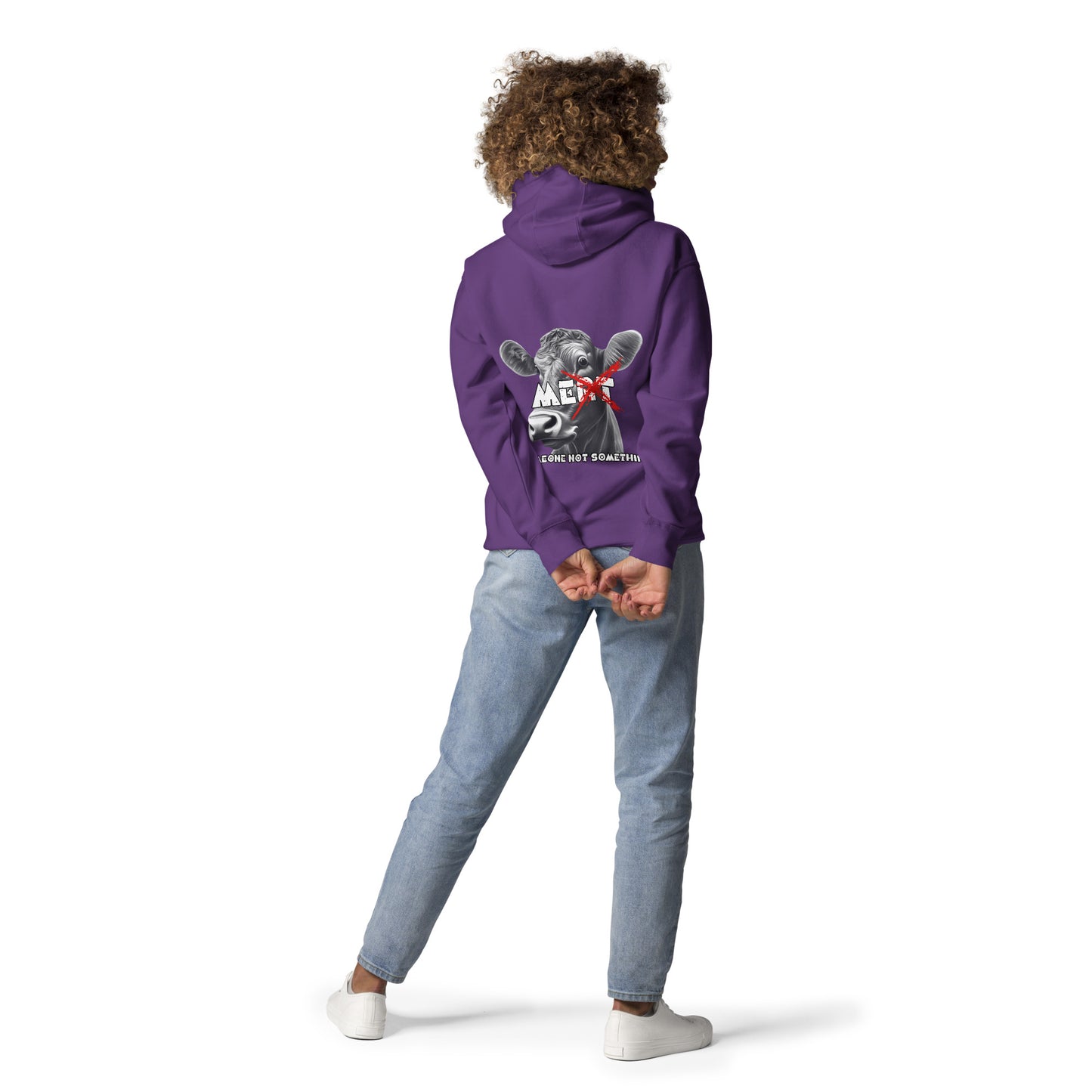 VEGAN " MEat" Embroidered Premium Unisex Hoodie