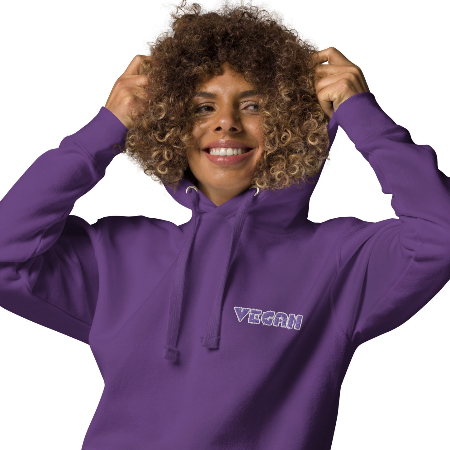 VEGAN " MEat" Embroidered Premium Unisex Hoodie