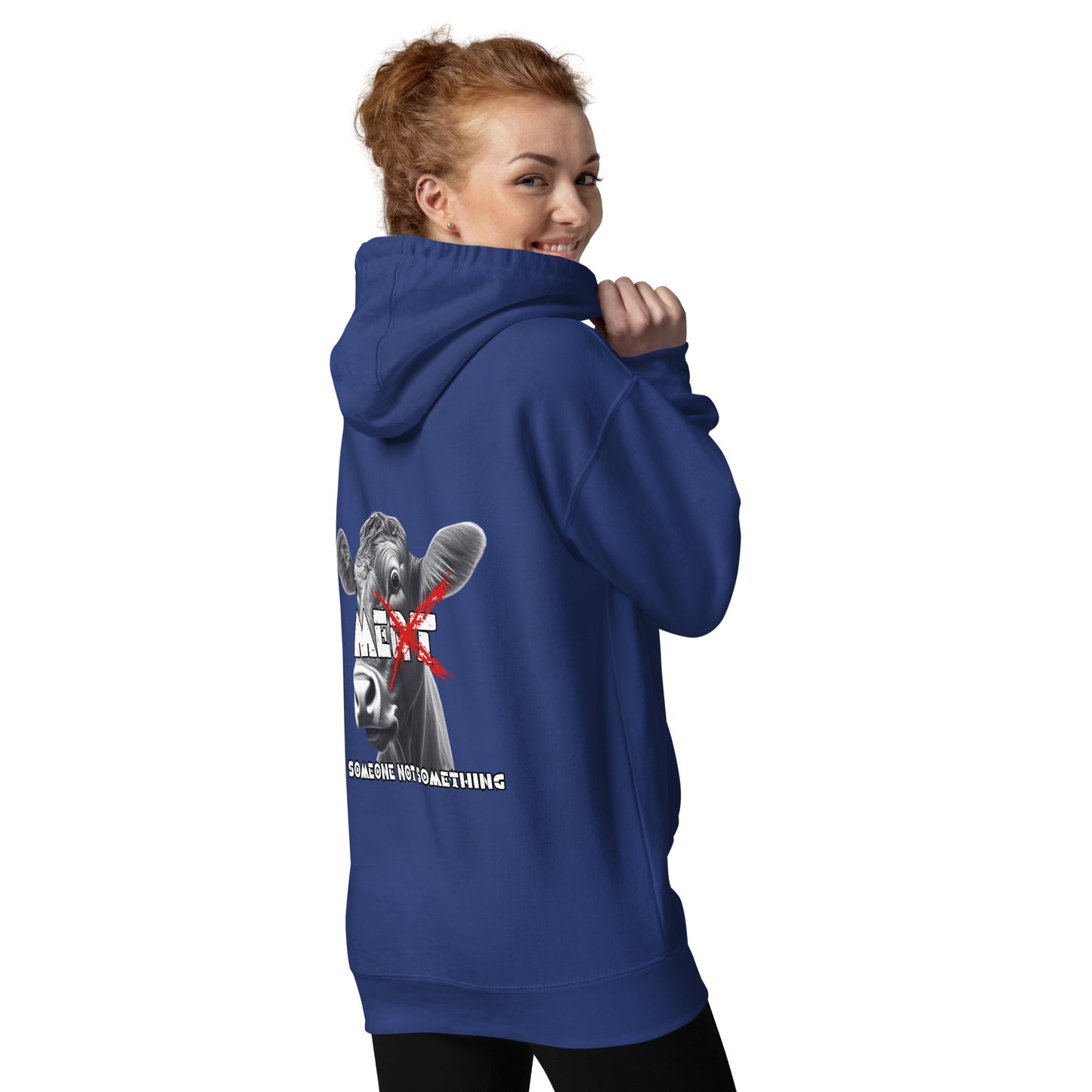 VEGAN " MEat" Embroidered Premium Unisex Hoodie
