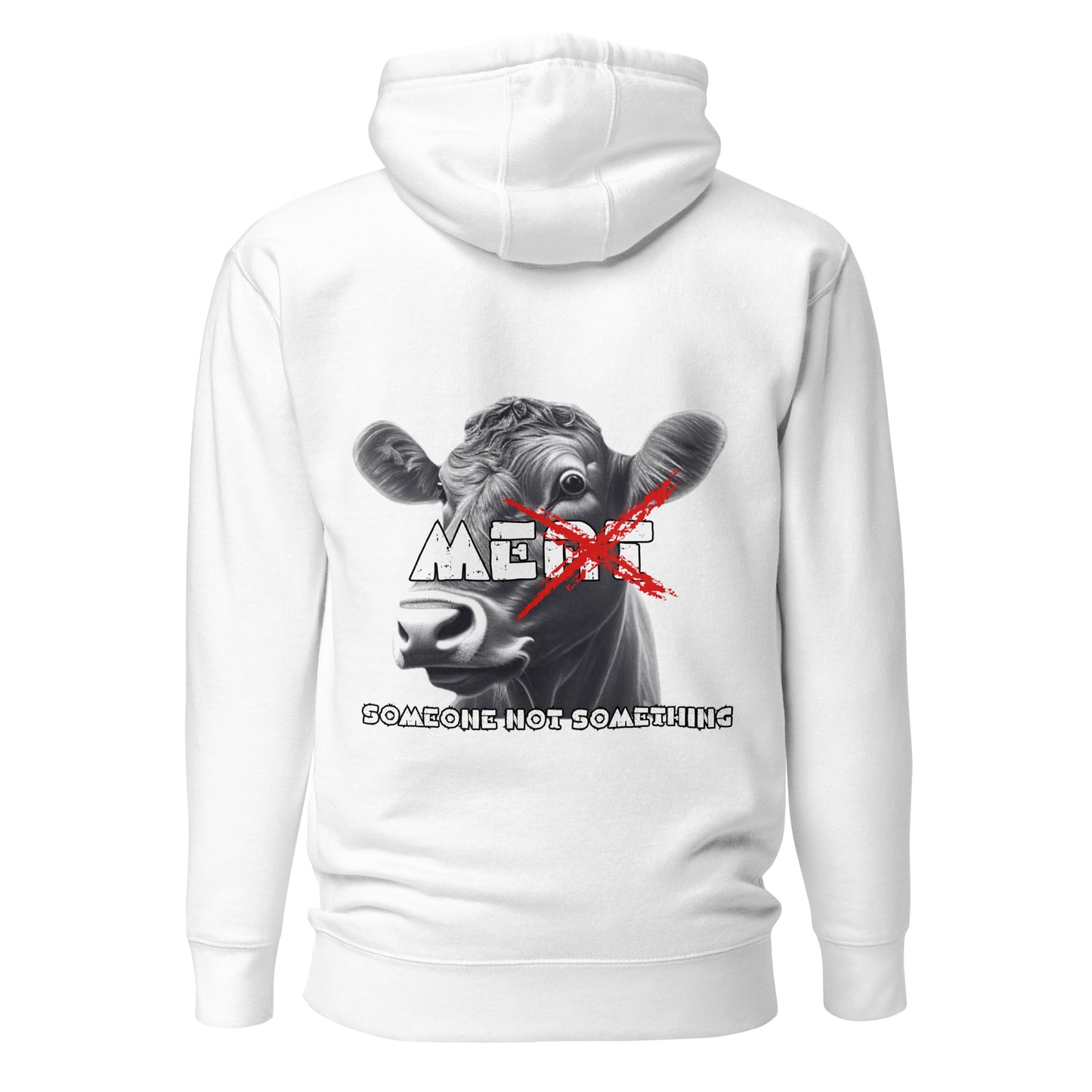 VEGAN " MEat" Embroidered Premium Unisex Hoodie