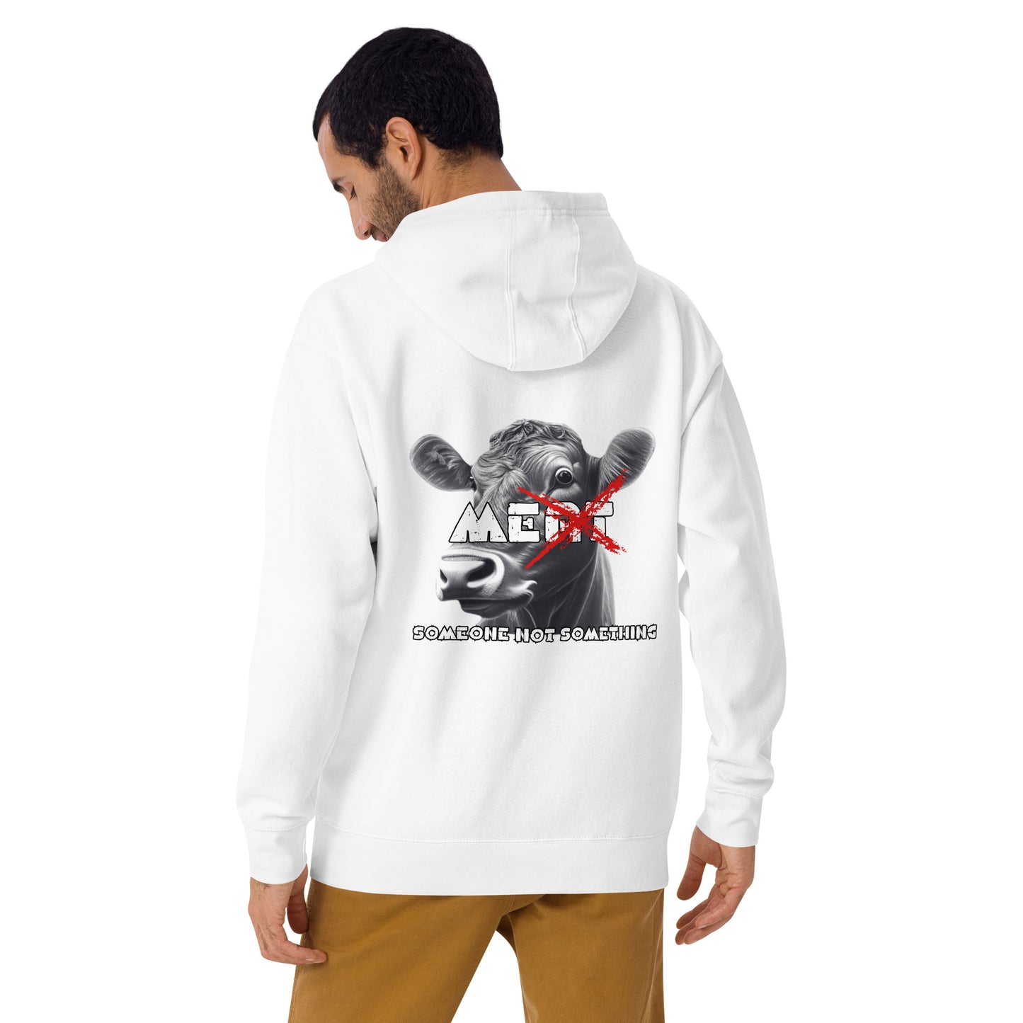 VEGAN " MEat" Embroidered Premium Unisex Hoodie