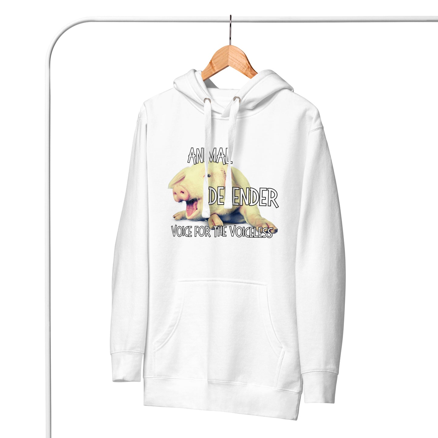 VEGAN " Animal Defender" Unisex Premium Hoodie