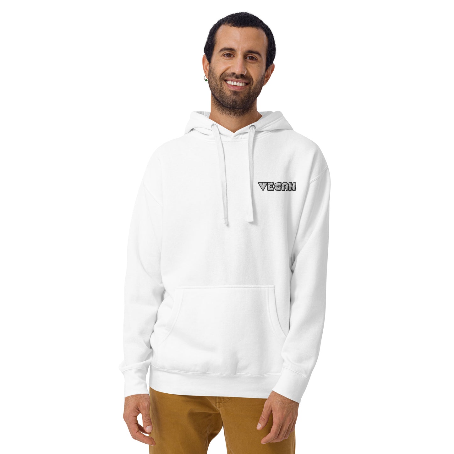 VEGAN " MEat" Embroidered Premium Unisex Hoodie