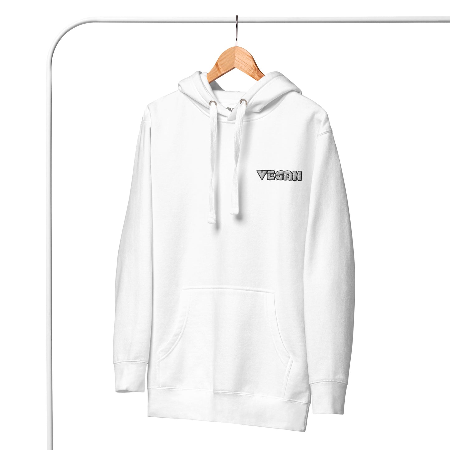 VEGAN " MEat" Embroidered Premium Unisex Hoodie